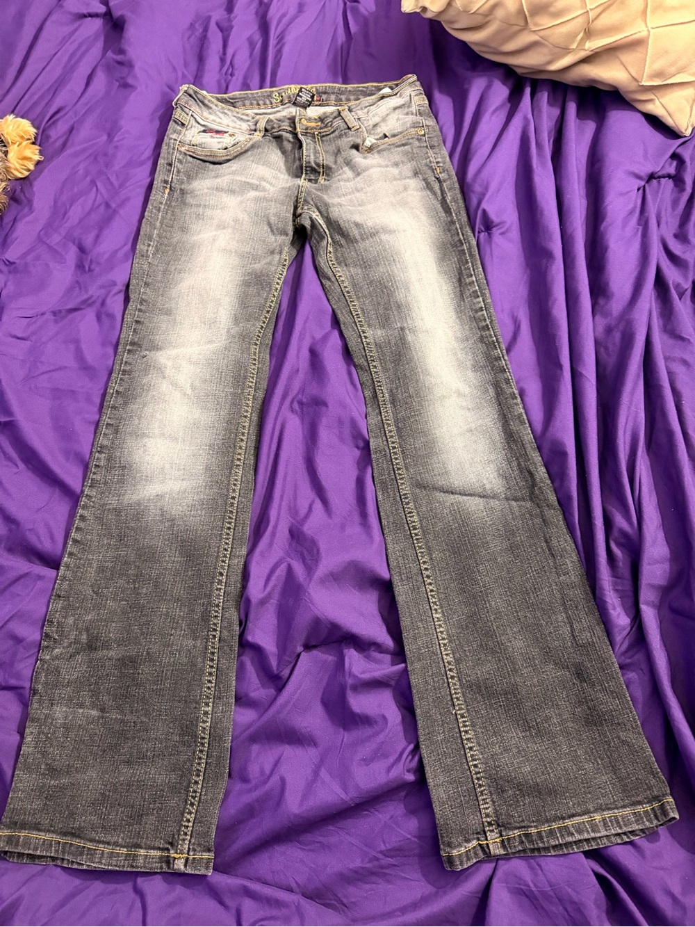 Women’s Grey Faded Bootcut Jeans